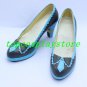 Vocaloid MIKU cosplay shoes boots shoe boot blue high heel
