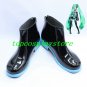 VOCALOID MIKU short black with blue sole cosplay shoes boots