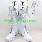 Vocaloid White Rock Shooter high heel ver cos Cosplay Shoes Boots shoe boot
