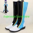 Vocaloid Kaito black blue white version cosplay shoes shoe boots boot