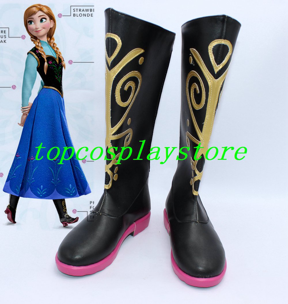 frozen high heel boots