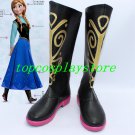 Frozen Princess Anna Cosplay Shoes Boots high heel ver two #15YJZ86