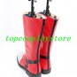 BlazBlue Ragna the Bloodedge Grim Reaper Cosplay Boots shoes red #BZBC01
