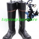 D Gray-Man Yu Kanda Black Long Cosplay Boots shoes D Gray-man D Gray man