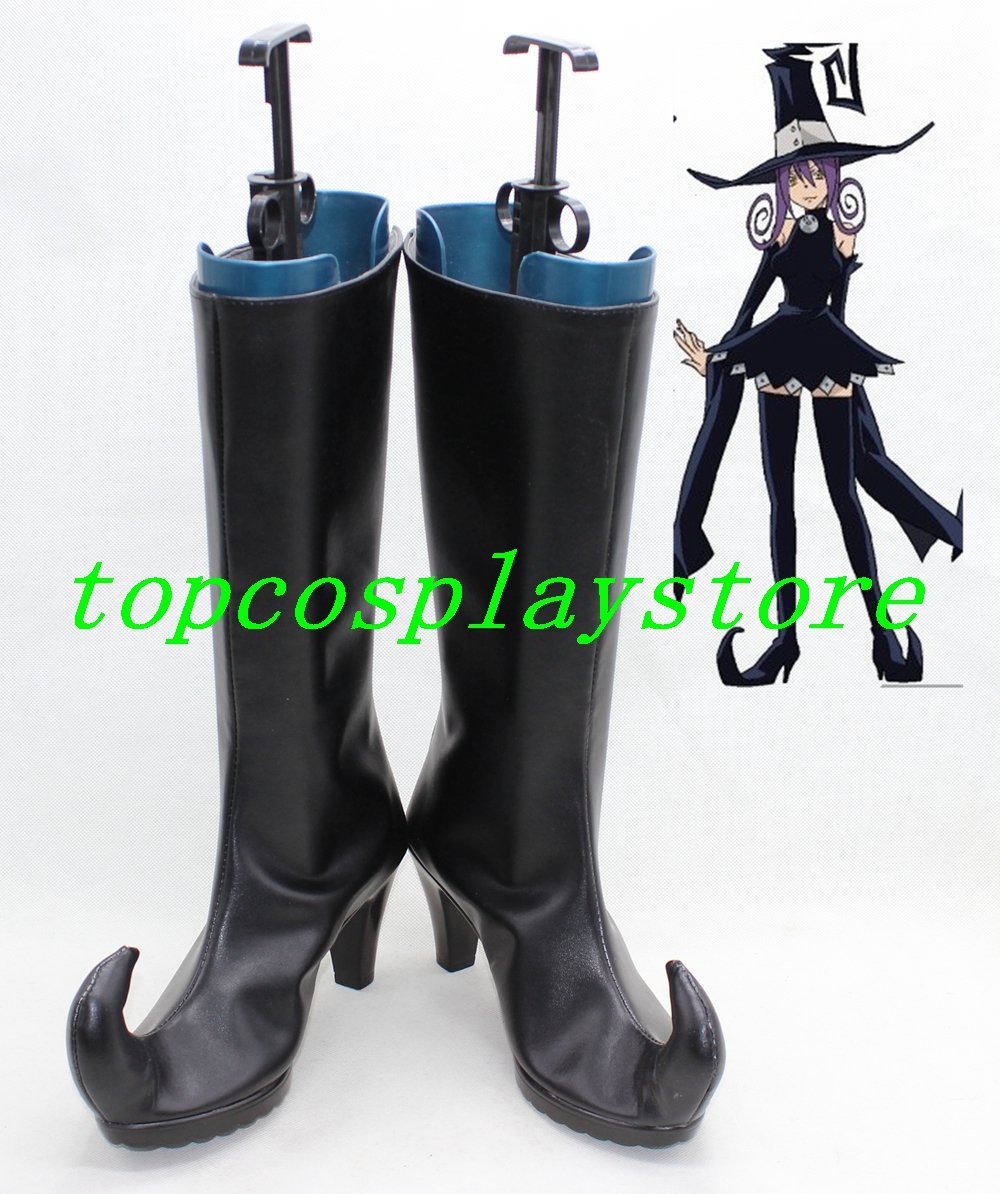 Soul Eater Cosplay Blair Black Cosplay Boots shoes high heel ver