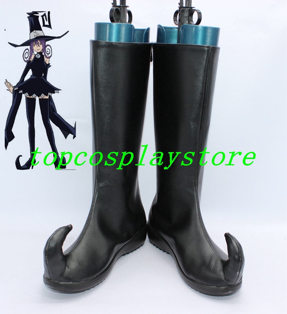 Soul Eater Cosplay Blair Black Cosplay Boots shoes flat ver