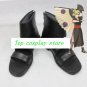 Naruto Temari black pu leather ver cos Cosplay Shoes Boots shoe boot #NS018