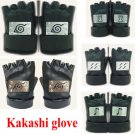 Naruto Kakashi Hatake Gloves Ninja half finger leather glove Anime Cosplay Gift
