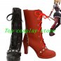 Batman Arkham Knight Game Harley Quinn Cosplay Shoes Boots High Heel Custom Made