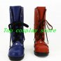 Batman Arkham Knight Game Harley Quinn Cosplay Shoes Boots red blue shoe boot