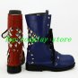 Batman Arkham Knight Game Harley Quinn Cosplay Shoes Boots red blue shoe boot