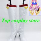 white Sailor Moon Usagi Tsukino Eternal Cosplay Shoes Boots Hand made shoe boot