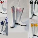 Yellow red pink blue black Zyuranger Power Ranger Superhero Boots shoes shoe