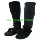 Naruto Uchiha Sasuke Ninjia Black Shoes Cosplay Boots Ver 3 shoe  #NAR013