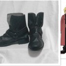 Fullmetal Alchemist Edward Elric ver 5 black Cosplay Boots shoes #cos086 shoe
