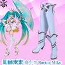 Vocaloid  Racing MIKU Cosplay Boots shoes shoe boot