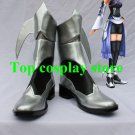 Kingdom Hearts Birth by Sleep Aqua Cosplay Shoes boots silver/black #KH001