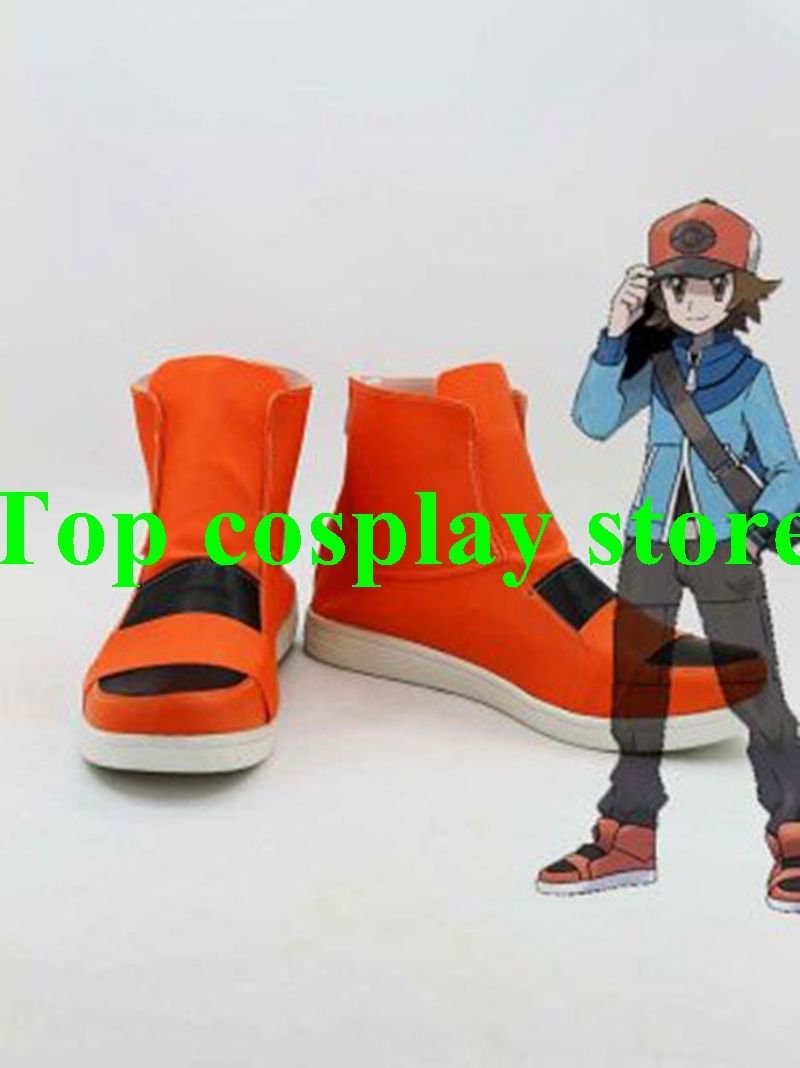 Pokemon Pocket Monster Digital Monster Hilbert Cosplay Boots shoes shoe PP017