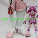 Smile Pretty Cure Hoshizora Miyuki/Cure Happy Cosplay Boots shoes pink/white #P9