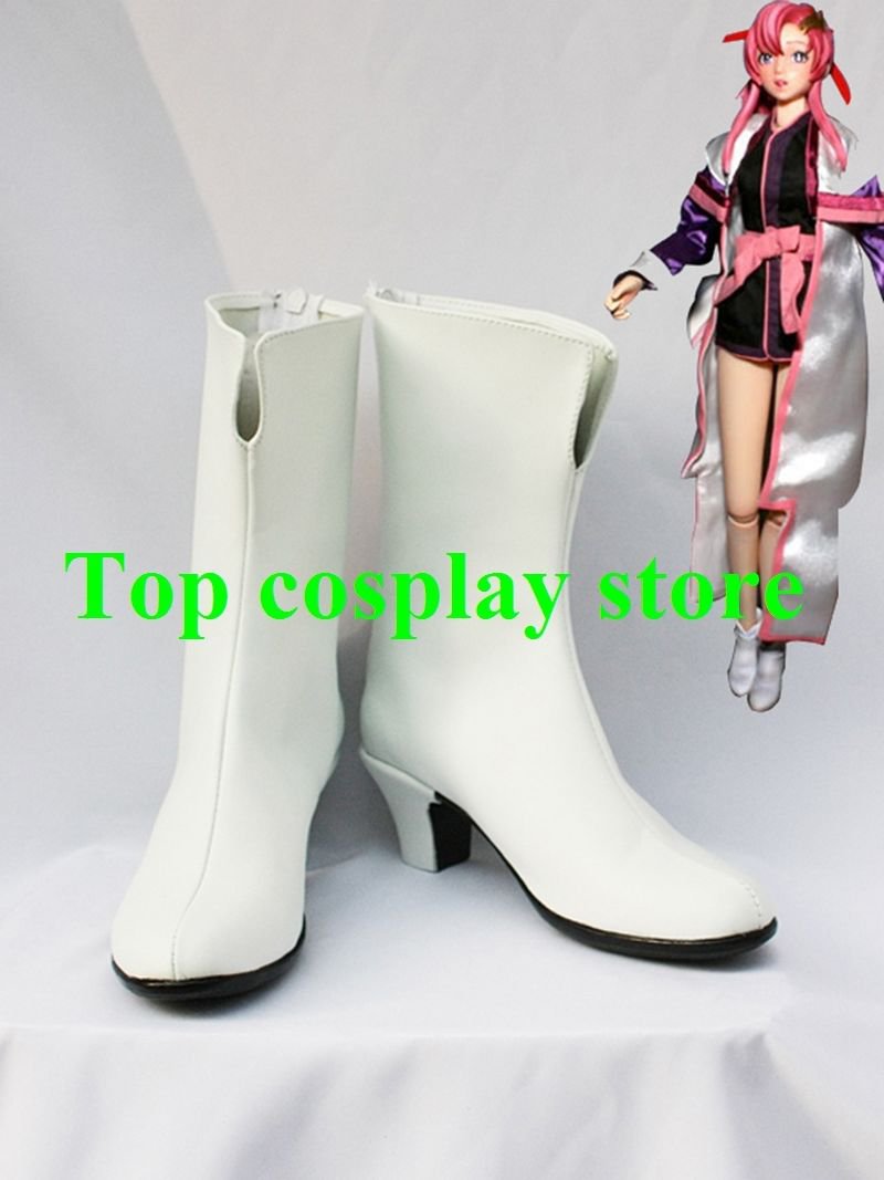Gundam Seed Cosplay Lacus Clyne Cosplay Boots shoes Custom-Made shoe boot