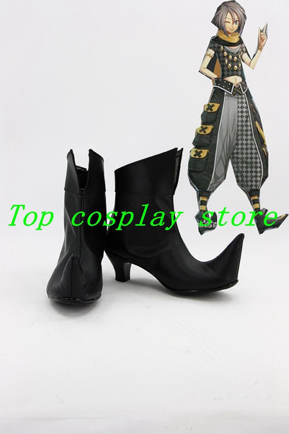 Amnesia Orion Limited Edition Cosplay Shoes boots black clown  shoe boot