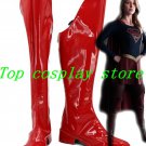 Supergirl Kara Danvers Cosplay Shoes Boots Cosplay Costume Custom Made red pu