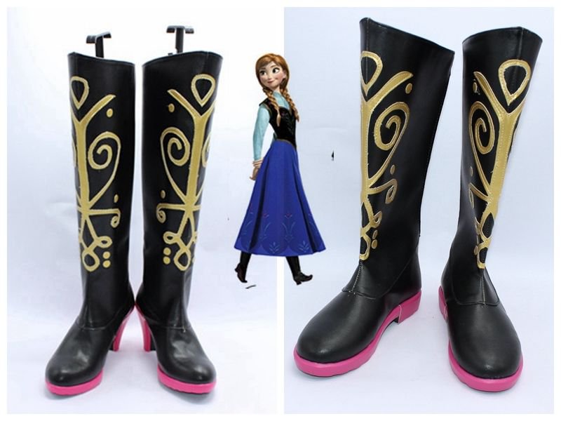 frozen high heel boots