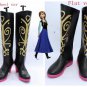 Frozen Princess Anna Cosplay Shoes Boots high heel ver one shoe boot