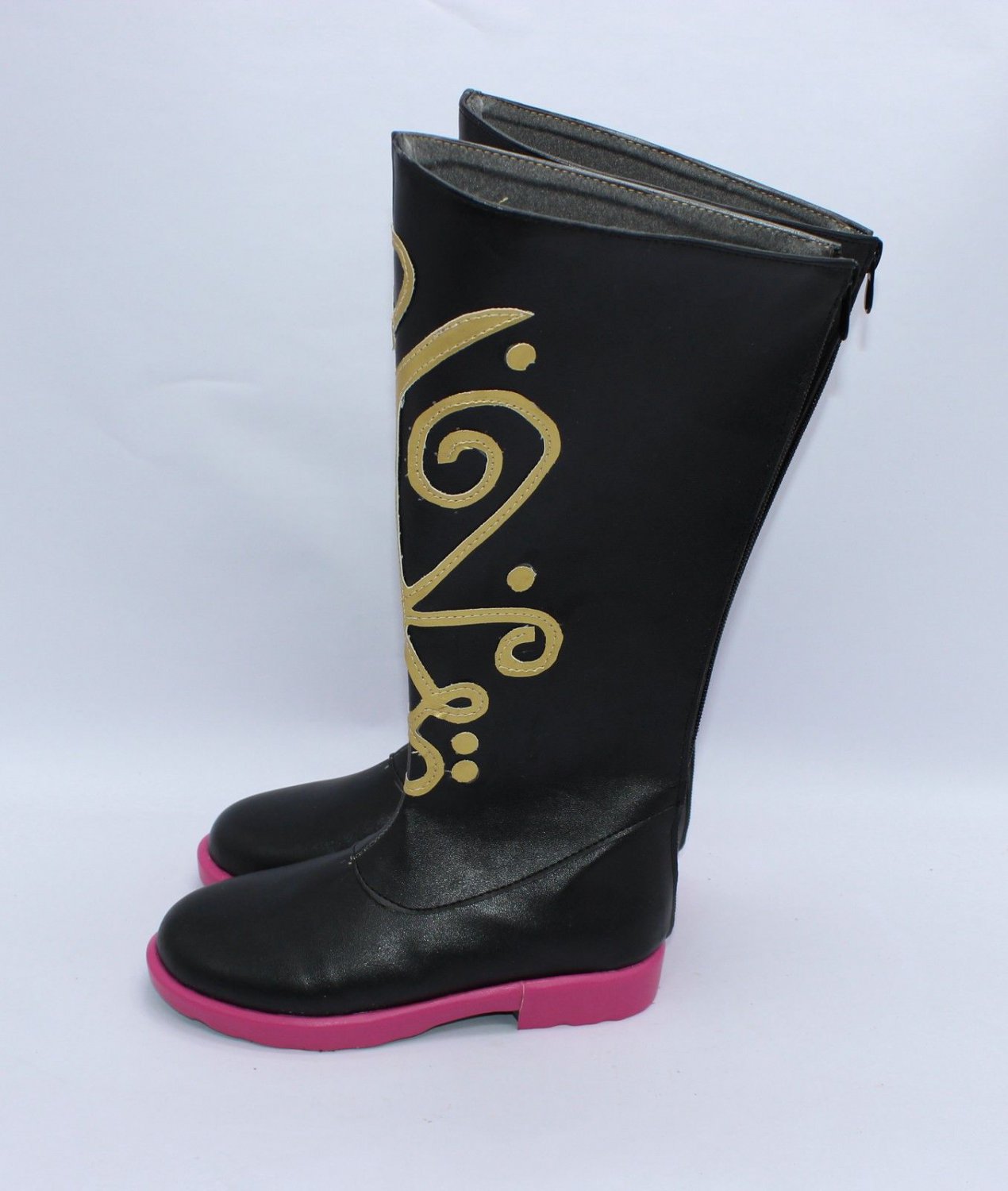Frozen Princess Anna Cosplay Shoes Boots high heel ver one shoe boot