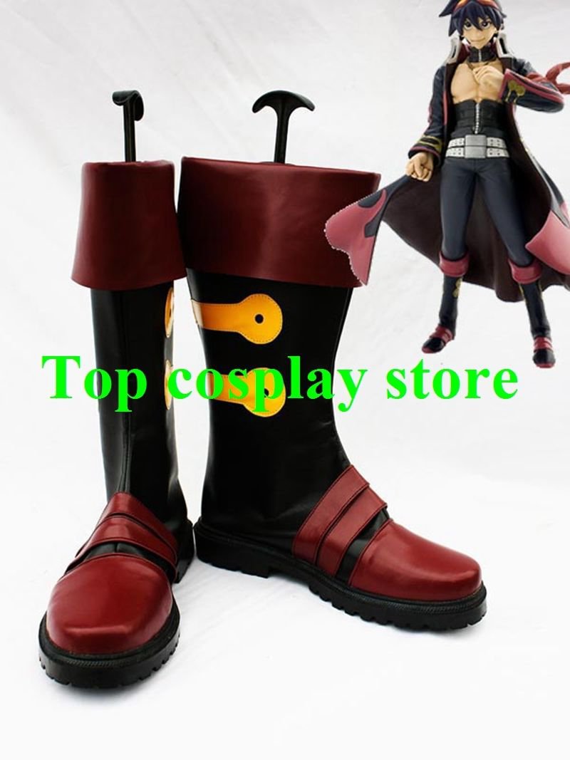 Gurren Lagann Simon Cosplay Boots shoes #GL001