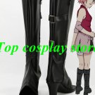Naruto Haruno Sakura Cosplay Boots Shoes black Ninja high heel Custom made Versi