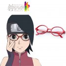 Boruto: Naruto the Movie Uchiha Sarada Frame Anime Cosplay Accessory glasses red