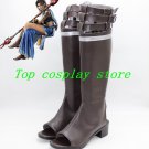 Final Fantasy XIII Cosplay Oerba Yun Fang Squall Cosplay Shoes boots brown shoe