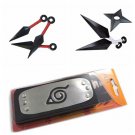 Cosplay Naruto shuriken Kunai Knives Tools weapons Headband Leaf Village gift