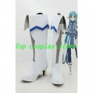 Sword Art Online Asuna Cosplay Boots shoes long white #SA007 shoe boot high heel