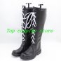 Final Fantasy X-2 X Cosplay Yuna Yuna's Black Lace Up Boots Shoes shoe boot