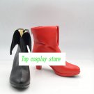 Batman Harley Quinn one black one red high heel ver cos Cosplay Shoes Boots shoe