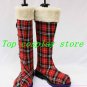 Black Butler Kuroshitsuji Ciel Viscount Cloth Cosplay Shoes boots Christmas ver