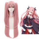 Seraph of the End Vampire Krul Tepes 80cm Pink Anime Cosplay Wig