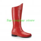 Mens Superhero Red Halloween Boots shoes superman super heroes shoe boot