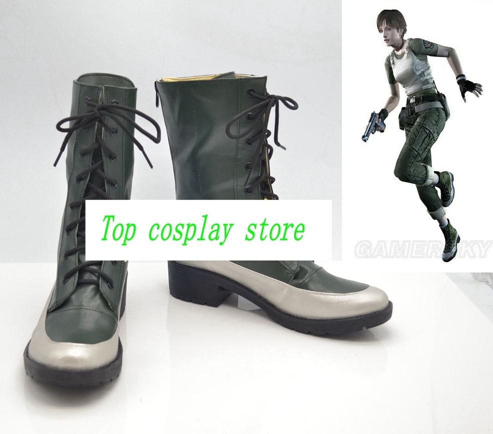Resident Evil 2016 cos Cosplay Shoes Boots shoe boot  #JZ590