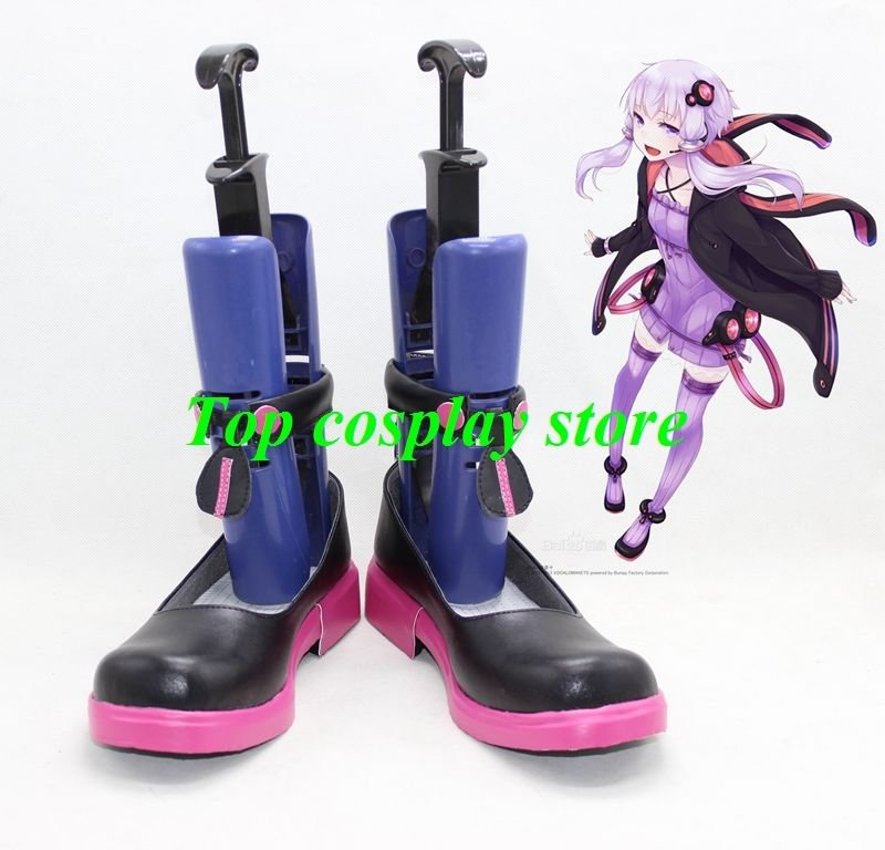 Vocaloid  Yuzuki Yukari Library Cosplay Shoes boots shoe boot
