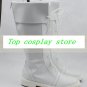 Street Fighter Sutorito Faita Chun Li White lace up ver 4 Cosplay Boots Shoes 2