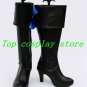Black Butler Ciel Phantomhive Knight Cosplay Boots Shoes blue lace up shoe boot