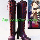 Vocaloid Type-H Purple PU Leather Rin Cosplay Boots shoes #VOC030 shoe boot