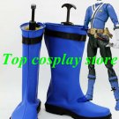 Shinken Blue Shinkenger Shinken Blueis  Ranger Power Rangers Cosplay Boots shoes