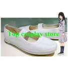 Noragami Hiyori Iki Cosplay Shoes boots white dance shoes show shoe