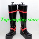 D.Gray-man Kanda You Yu Kanda red black cosplay Shoes Boots shoe boot