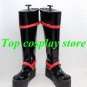 D.Gray-man Kanda You Yu Kanda red black cosplay Shoes Boots shoe boot