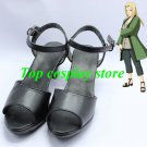 Naruto Tsunade Ninja Village Black Cosplay Shoes Boots Shoes shoe hand made